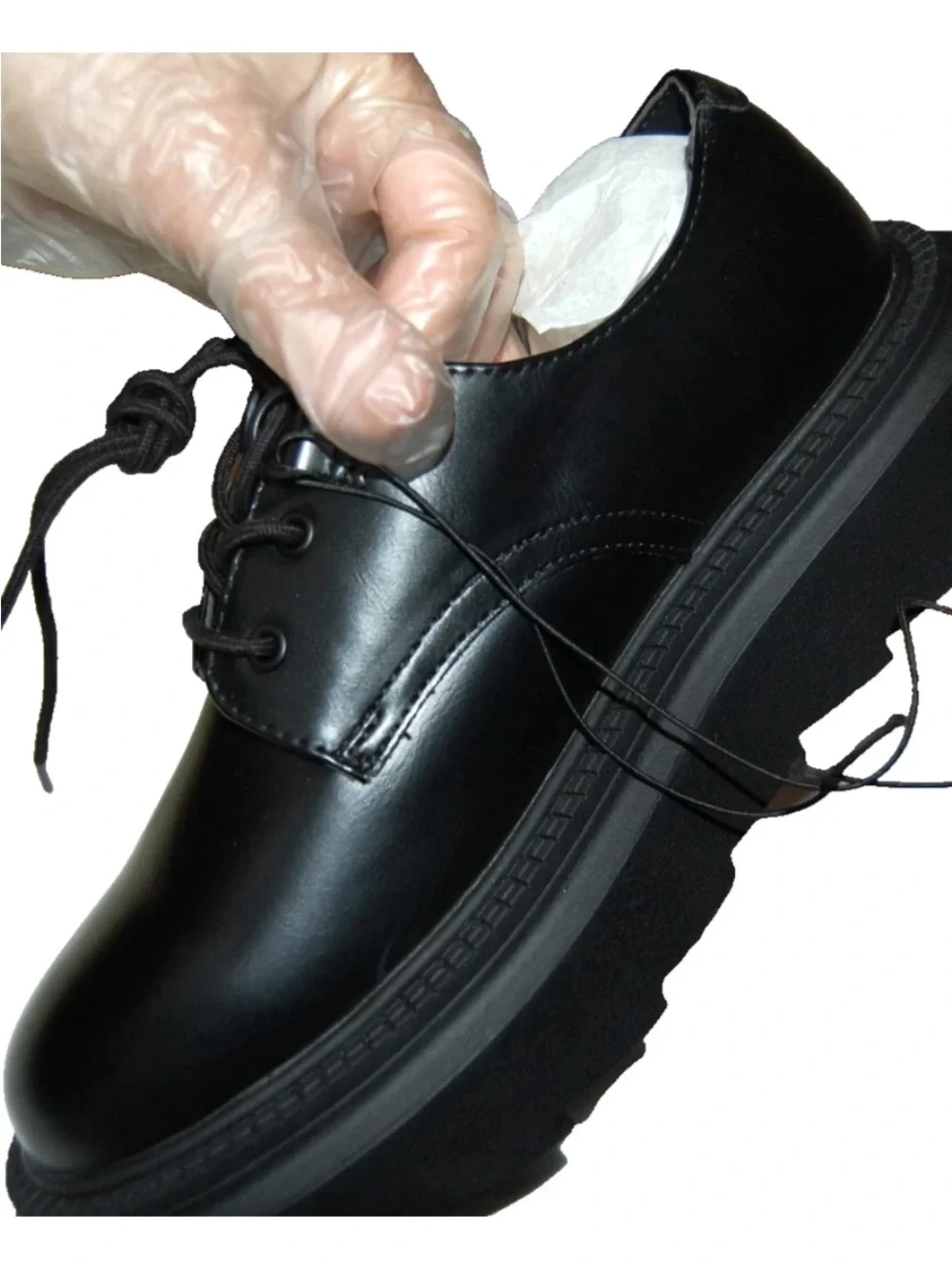 Undercover Black Chunky Platform Derby Shoes